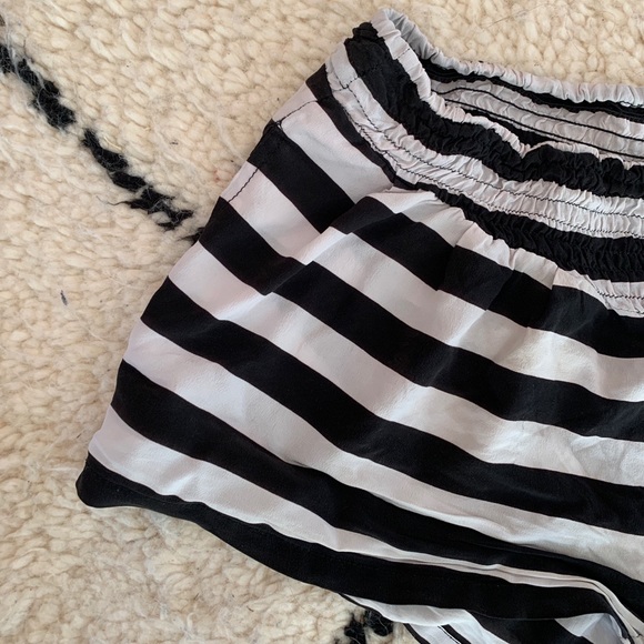 Mikoh Pants - Gray and Black Striped Mikoh Beach Shorts Mikoh Pants - Gray and Black Striped Mikoh Beach Shorts